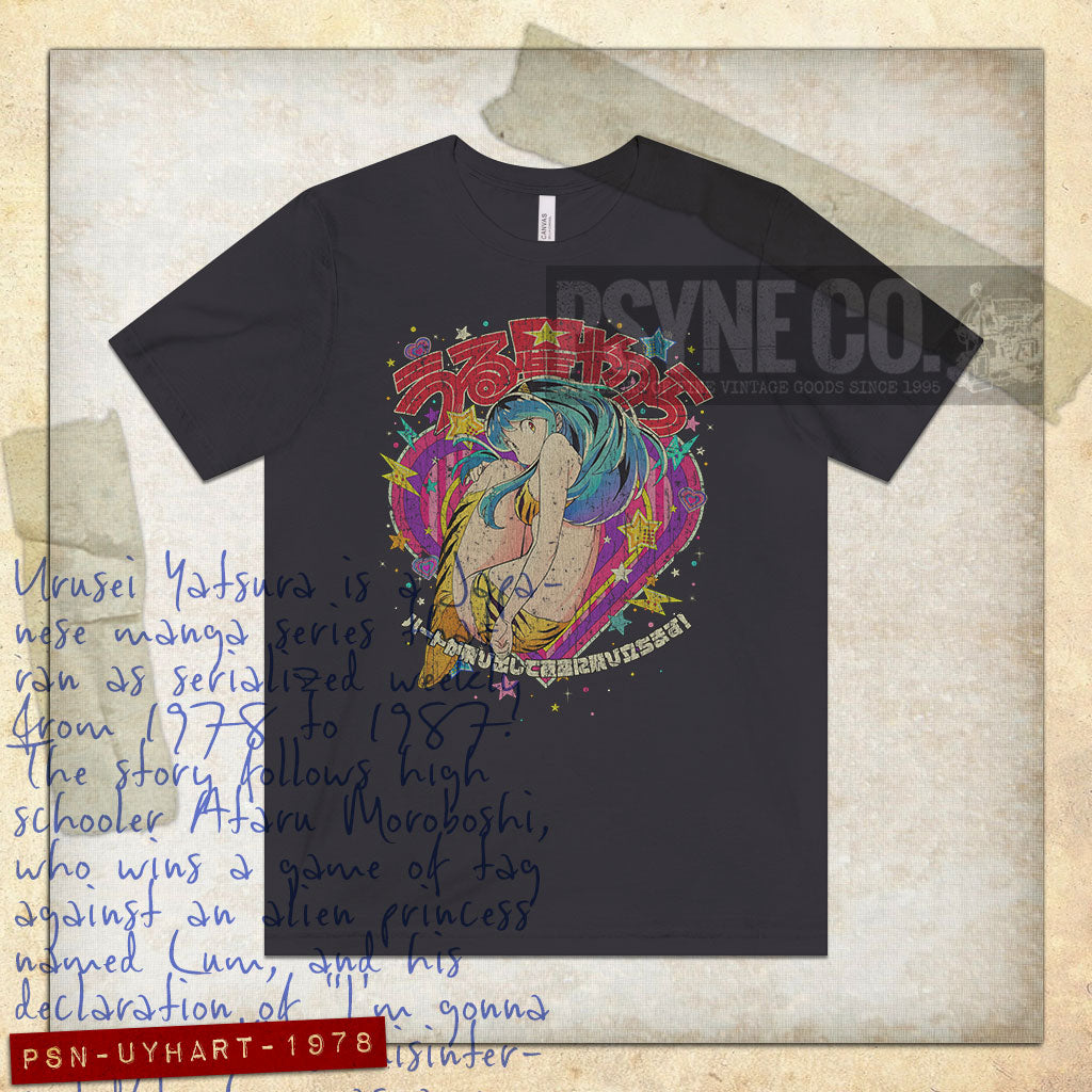 Urusei Yatsura Heart 1978 Vintage Men's T-Shirt