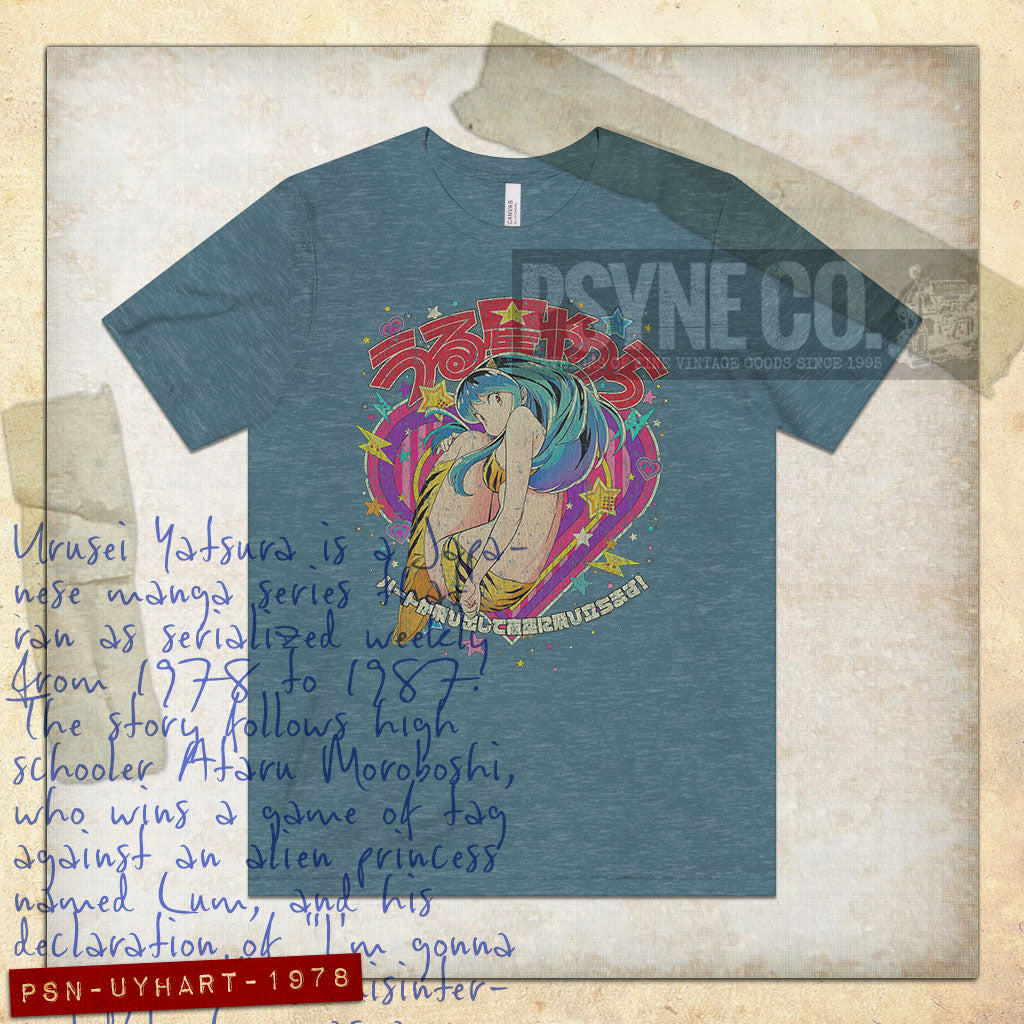 Urusei Yatsura Heart 1978 Vintage Men's T-Shirt