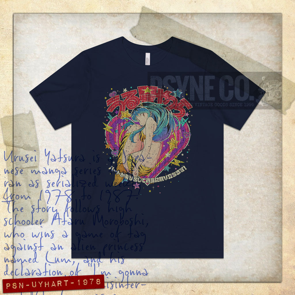 Urusei Yatsura Heart 1978 Vintage Men's T-Shirt