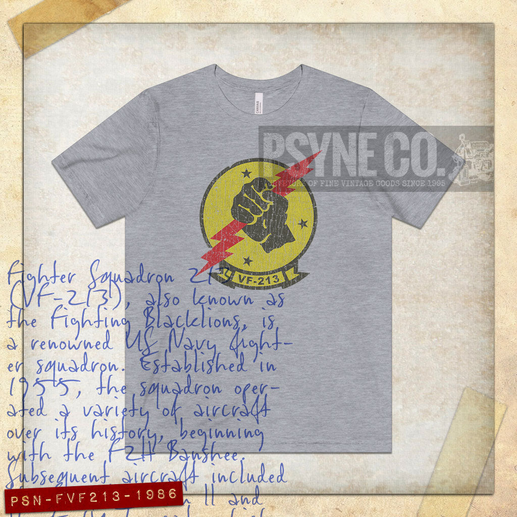 Fighter Squadron VF-213 1986 Vintage Men's T-Shirt
