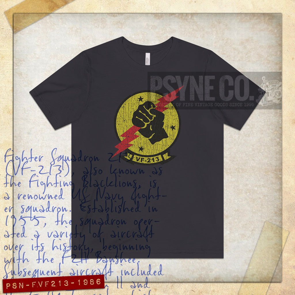 Fighter Squadron VF-213 1986 Vintage Men's T-Shirt