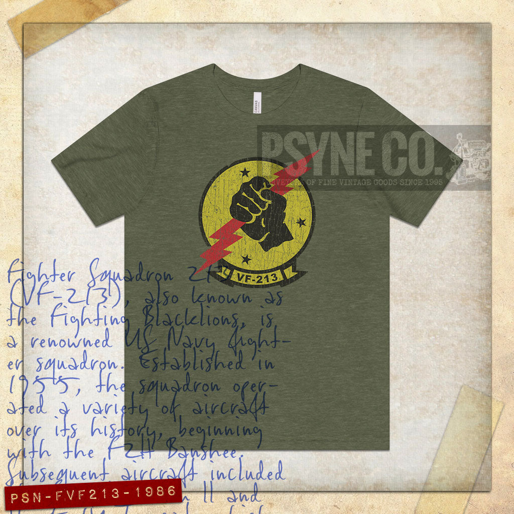 Fighter Squadron VF-213 1986 Vintage Men's T-Shirt