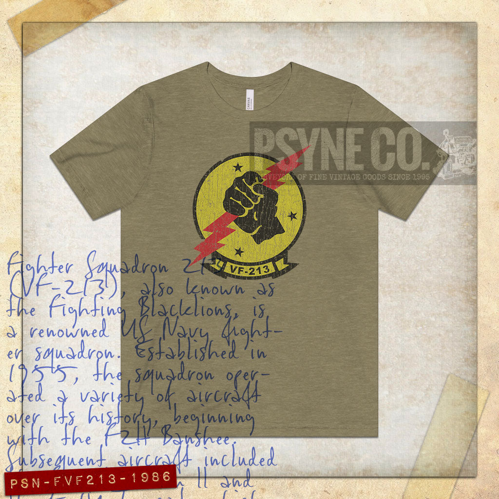 Fighter Squadron VF-213 1986 Vintage Men's T-Shirt