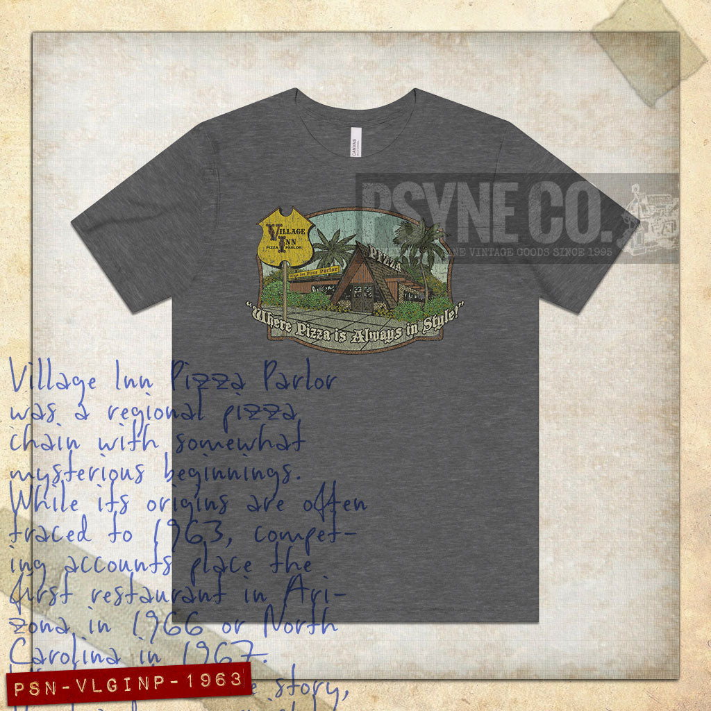 Village Inn Pizza Parlor 1963 Vintage Men's T-Shirt