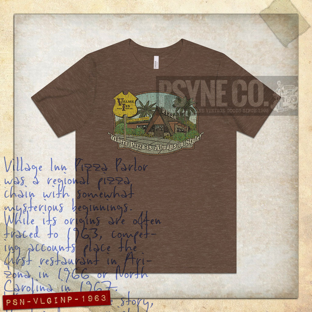 Village Inn Pizza Parlor 1963 Vintage Men's T-Shirt