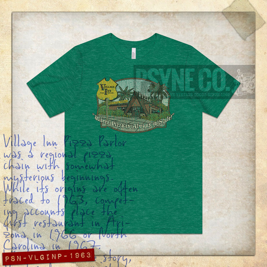 Village Inn Pizza Parlor 1963 Vintage Men's T-Shirt