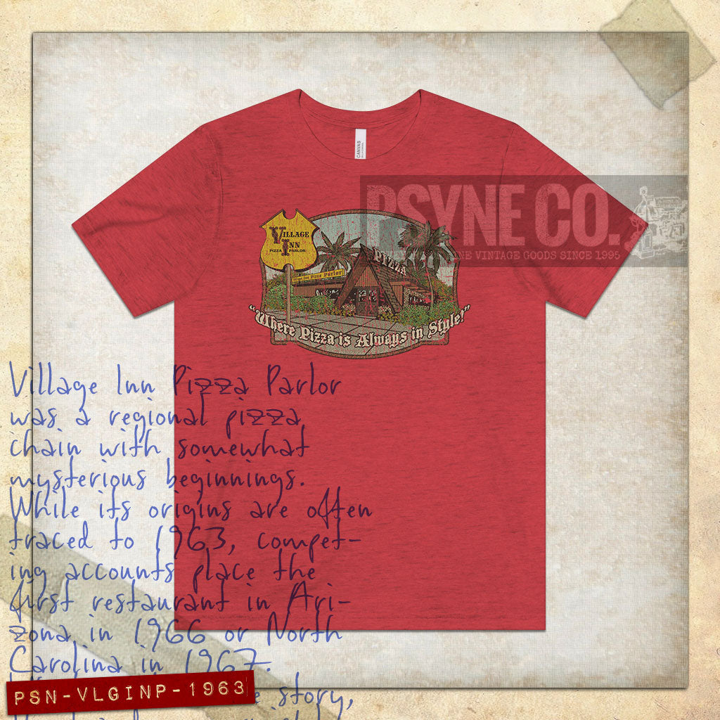 Village Inn Pizza Parlor 1963 Vintage Men's T-Shirt