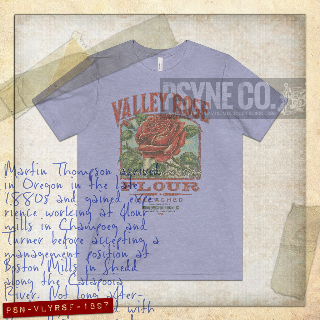 Valley Rose Flour 1897 Vintage Men’s T-Shirt