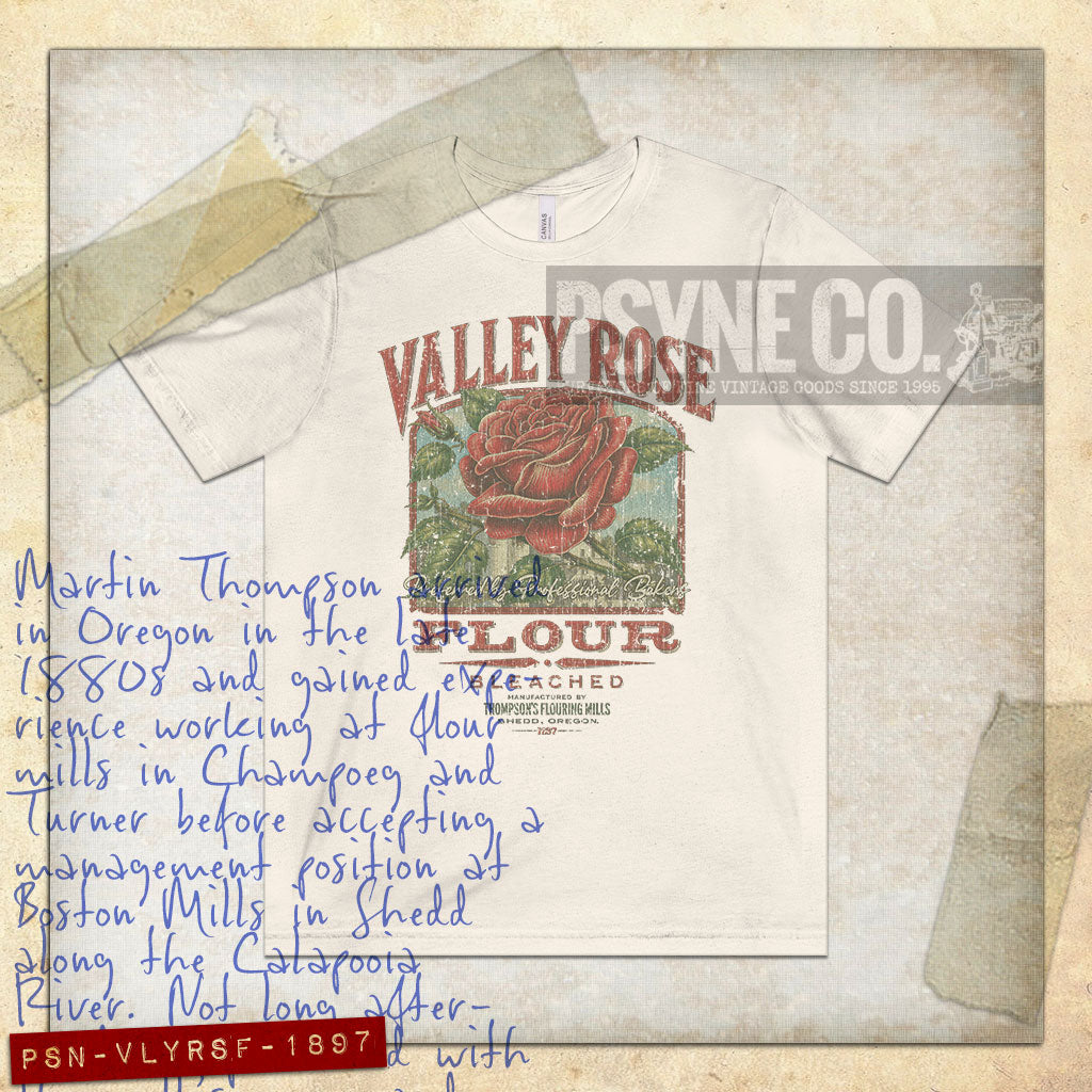 Valley Rose Flour 1897 Vintage Men’s T-Shirt