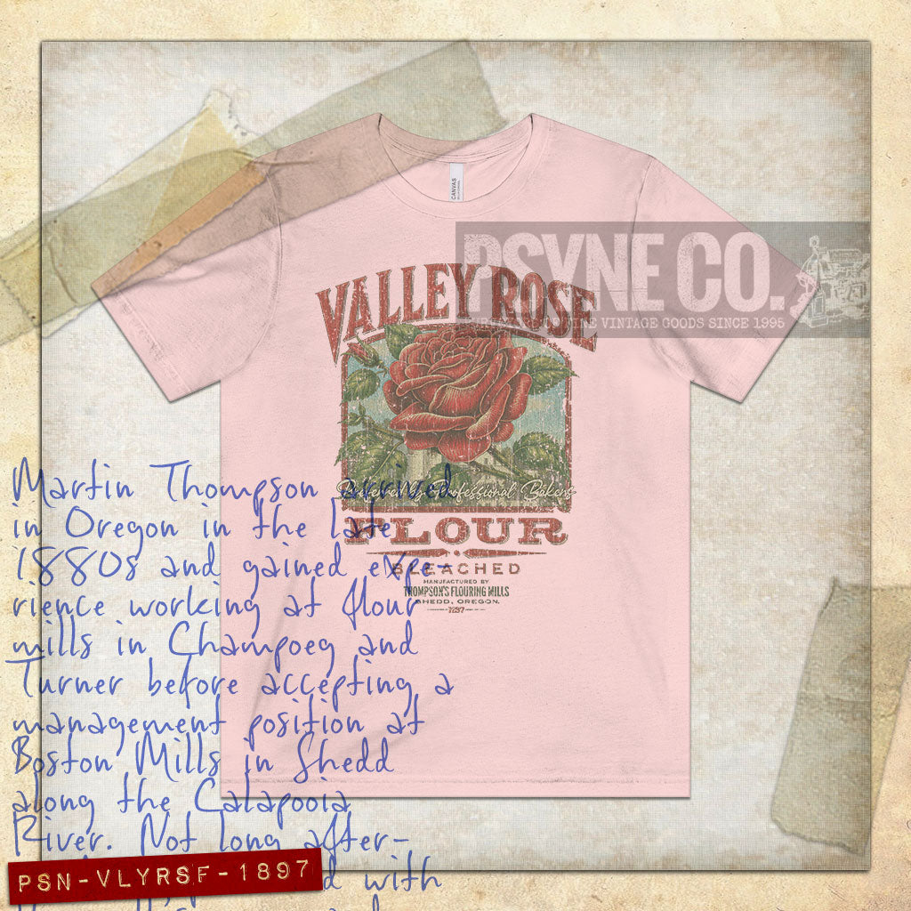 Valley Rose Flour 1897 Vintage Men’s T-Shirt