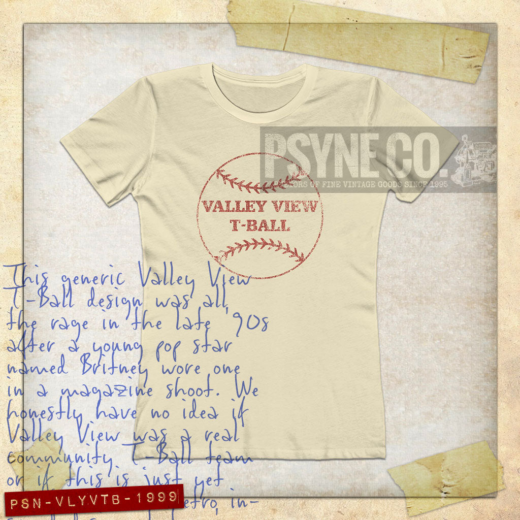 Valley View T-Ball 1999 Vintage Women's T-Shirt