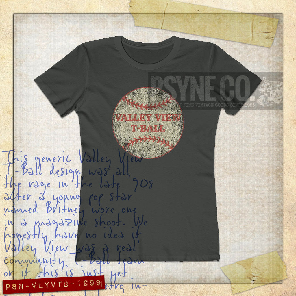 Valley View T-Ball 1999 Vintage Women's T-Shirt