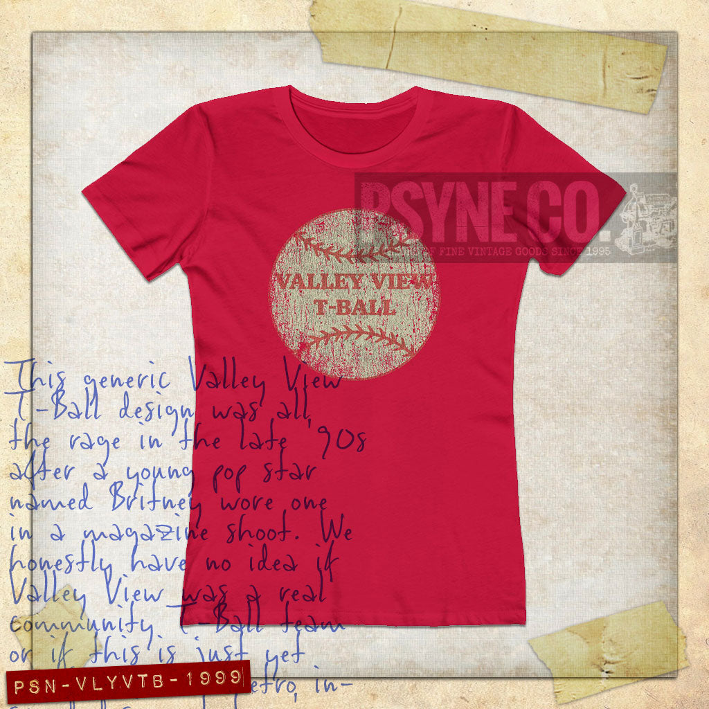Valley View T-Ball 1999 Vintage Women's T-Shirt