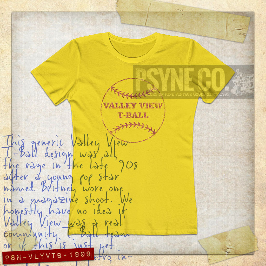 Valley View T-Ball 1999 Vintage Women's T-Shirt