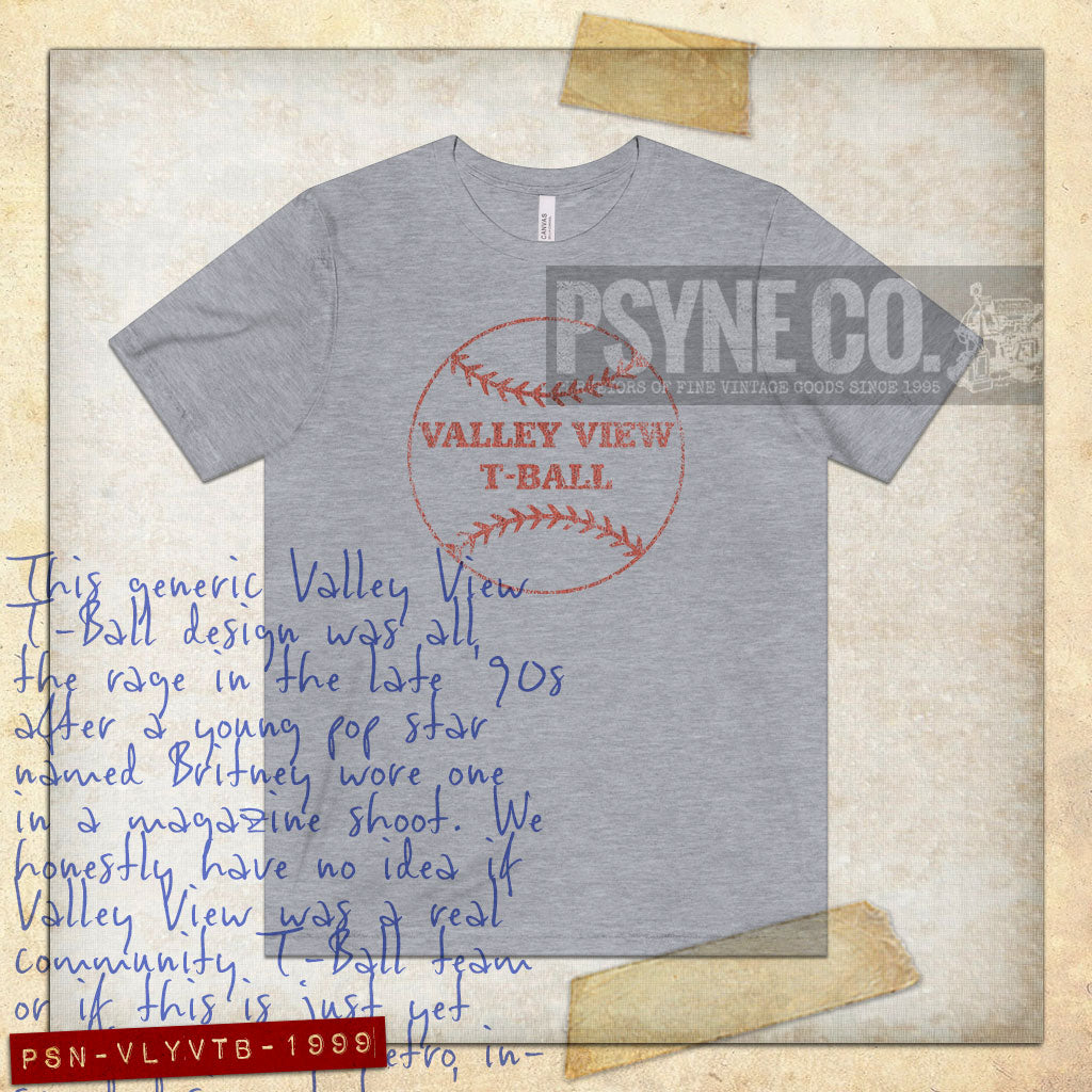 Valley View T-Ball 1999 Vintage Men's T-Shirt