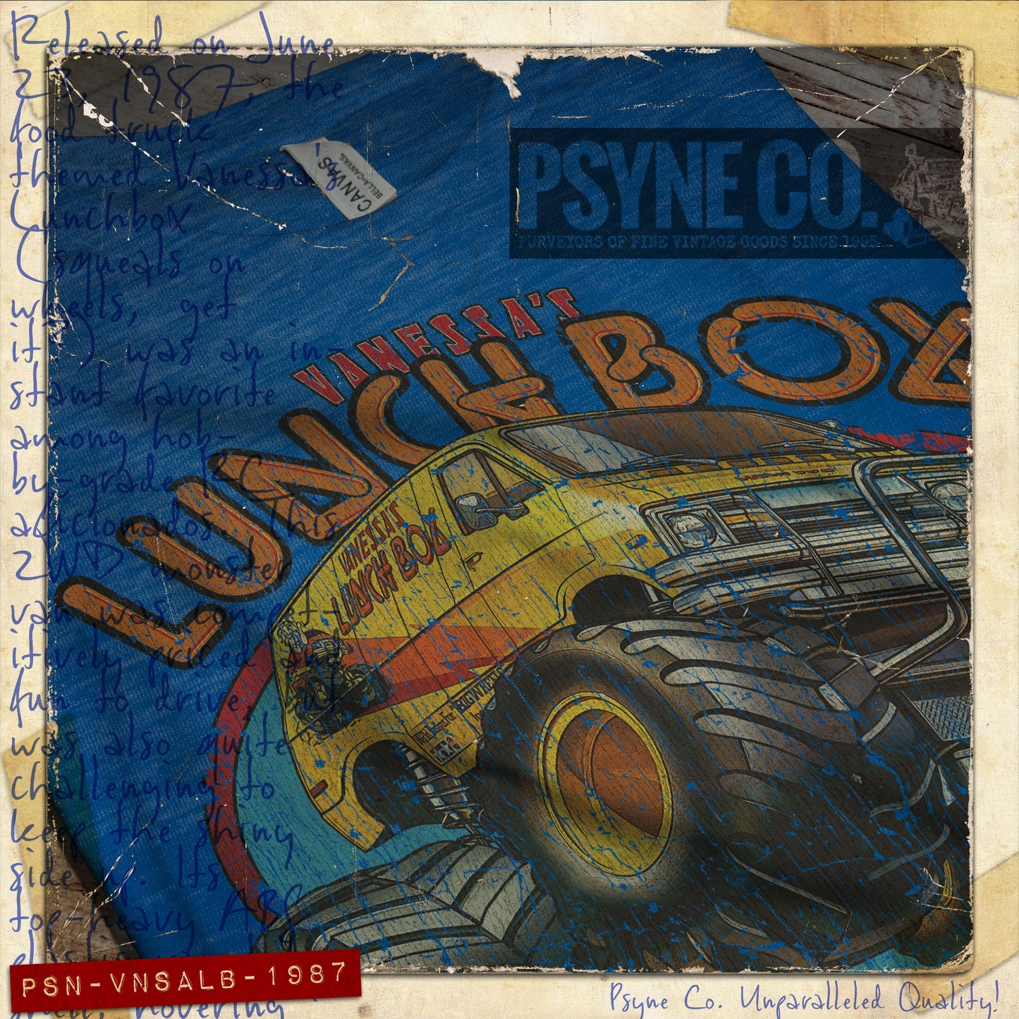 Vanessa's Lunchbox 1987 Vintage Men's T-Shirt