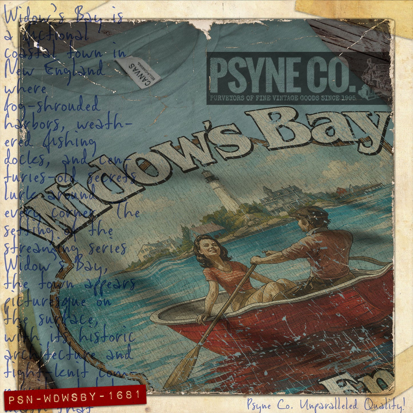 Widow's Bay 1681 Vintage Men’s T-Shirt