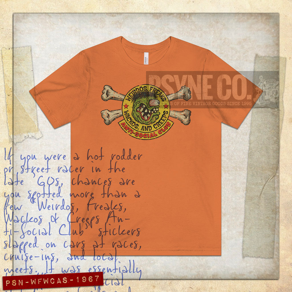 Weirdos, Freaks, Wackos, and Creeps Anti-Social Club 1967 Vintage Men's T-Shirt