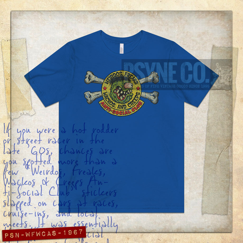 Weirdos, Freaks, Wackos, and Creeps Anti-Social Club 1967 Vintage Men's T-Shirt