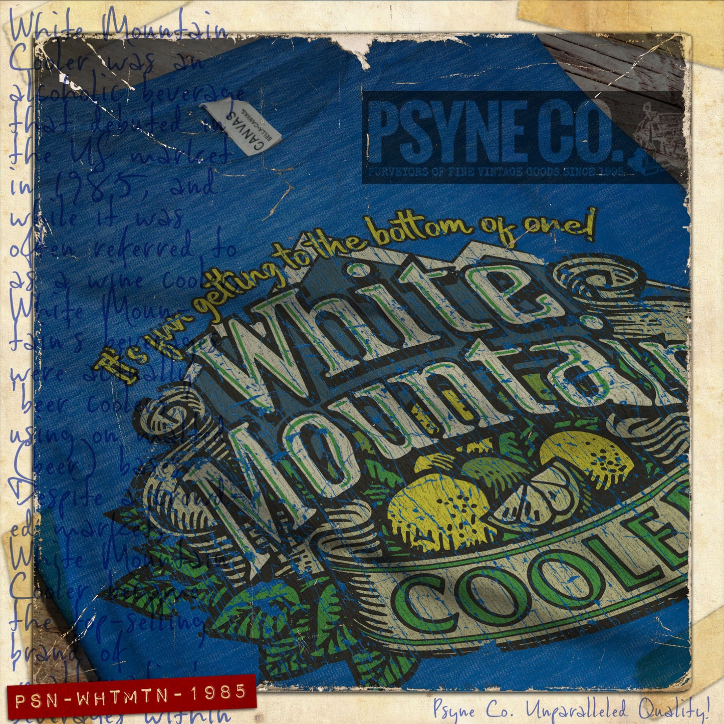 White Mountain Cooler 1985 Vintage Men's T-Shirt