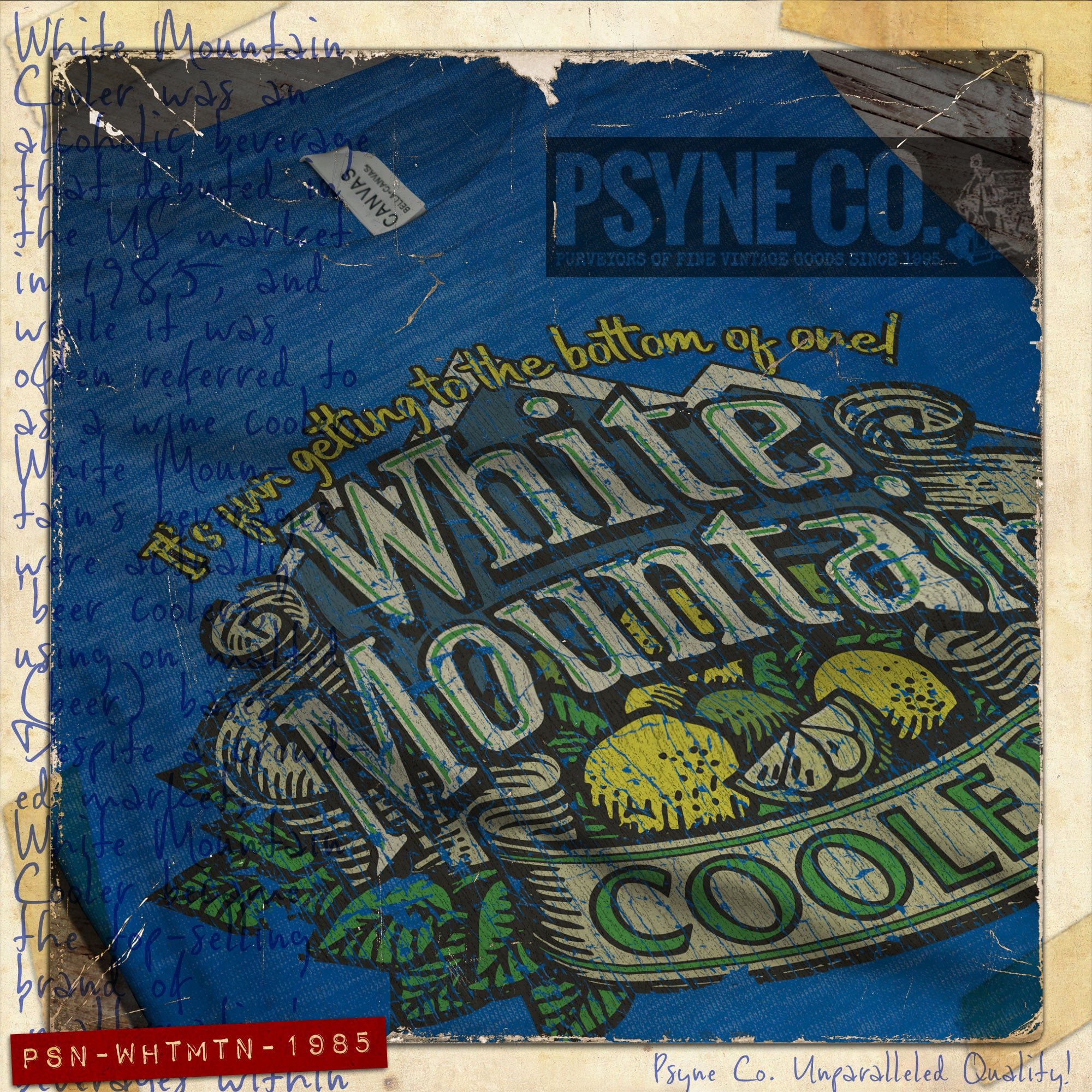 White Mountain Cooler 1985 Vintage Men's T-Shirt