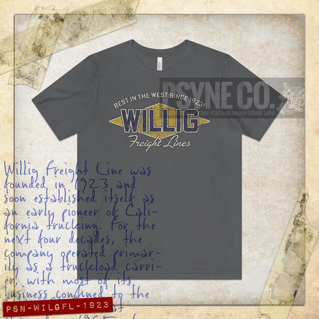 Willig Freight Lines 1923 Vintage Men's T-Shirt