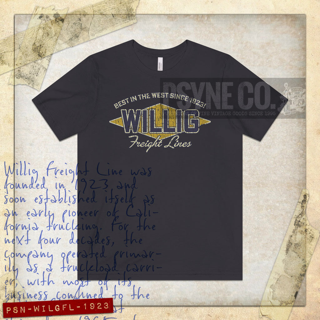 Willig Freight Lines 1923 Vintage Men's T-Shirt