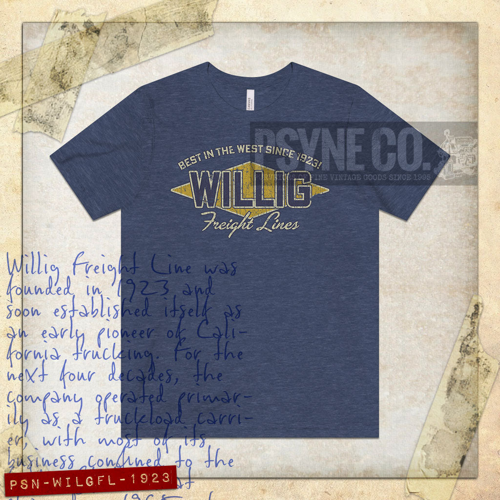 Willig Freight Lines 1923 Vintage Men's T-Shirt