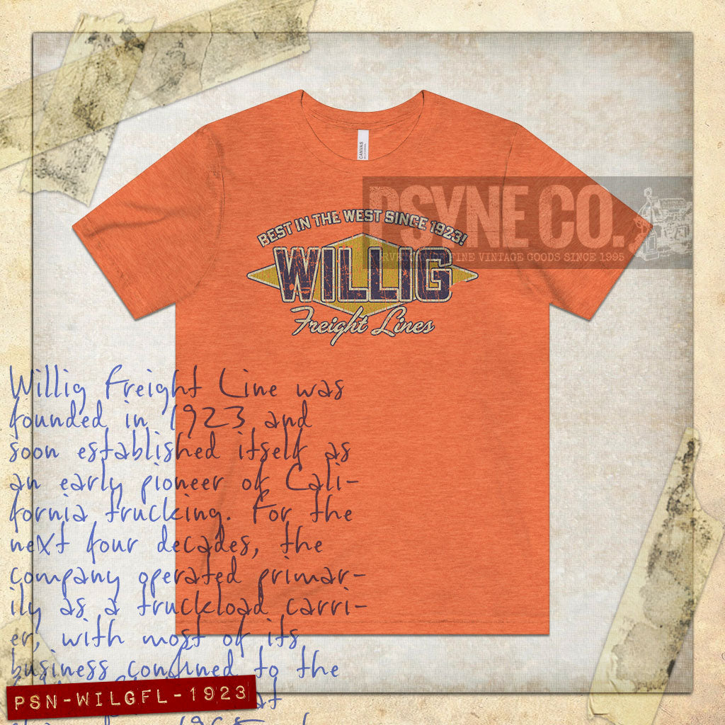 Willig Freight Lines 1923 Vintage Men's T-Shirt
