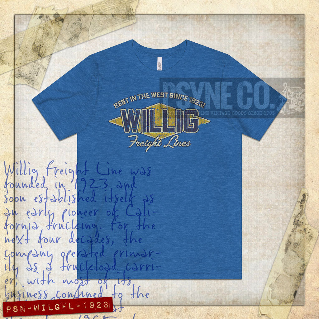 Willig Freight Lines 1923 Vintage Men's T-Shirt