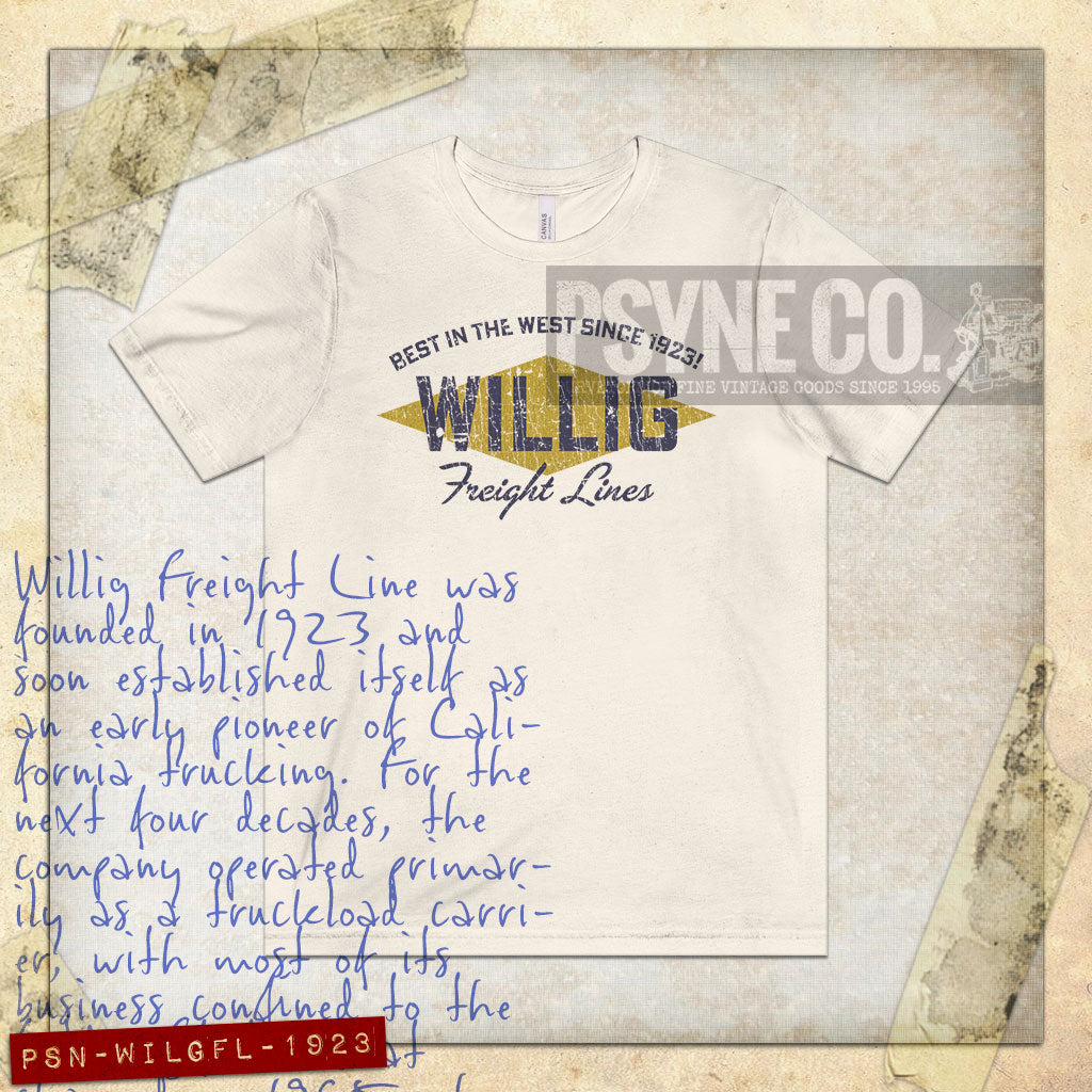 Willig Freight Lines 1923 Vintage Men's T-Shirt