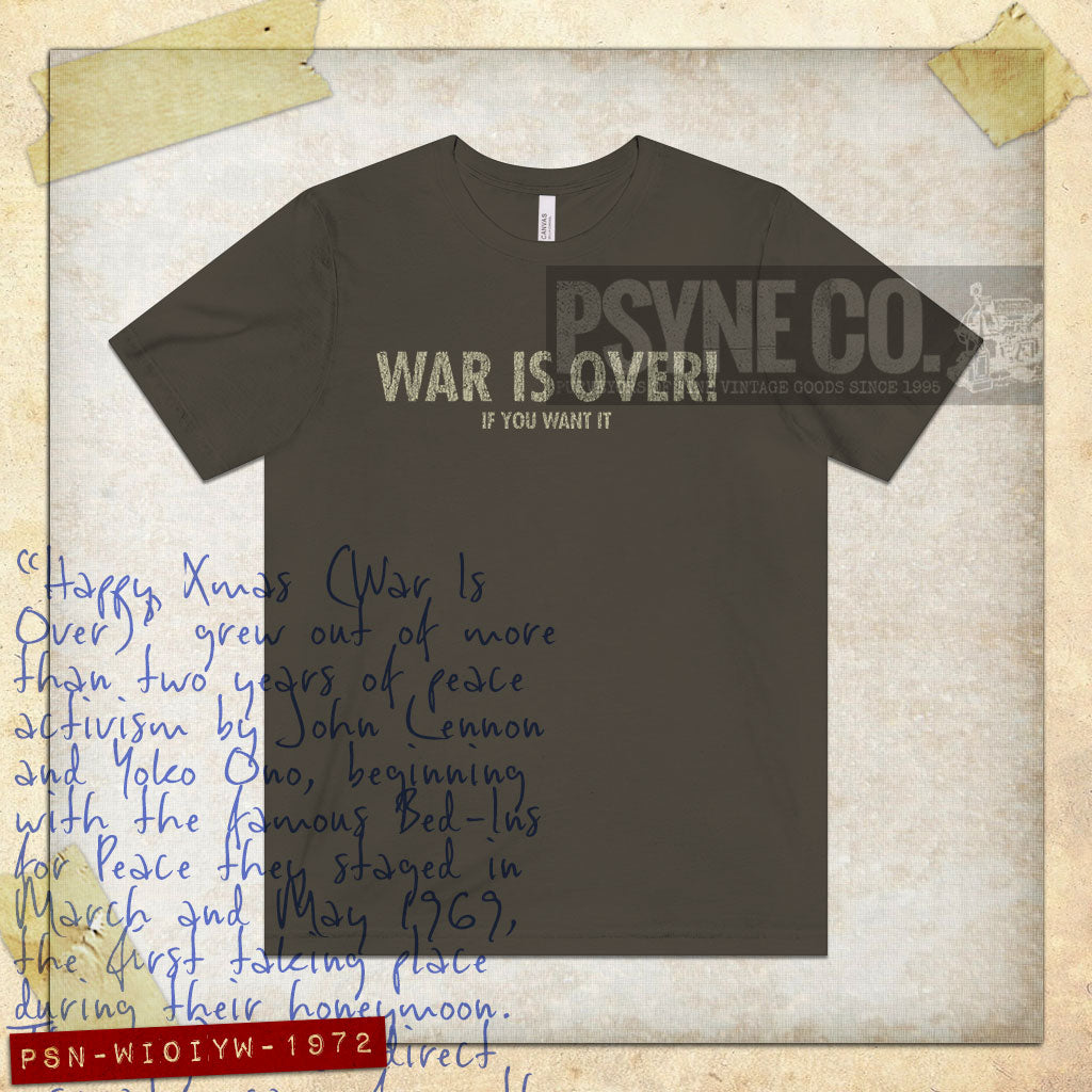 War Is Over 1972 Vintage Men's T-Shirt