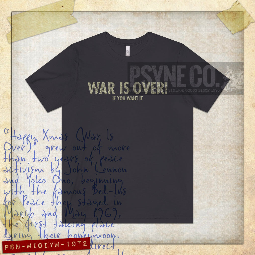War Is Over 1972 Vintage Men's T-Shirt