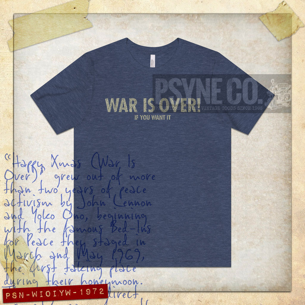 War Is Over 1972 Vintage Men's T-Shirt