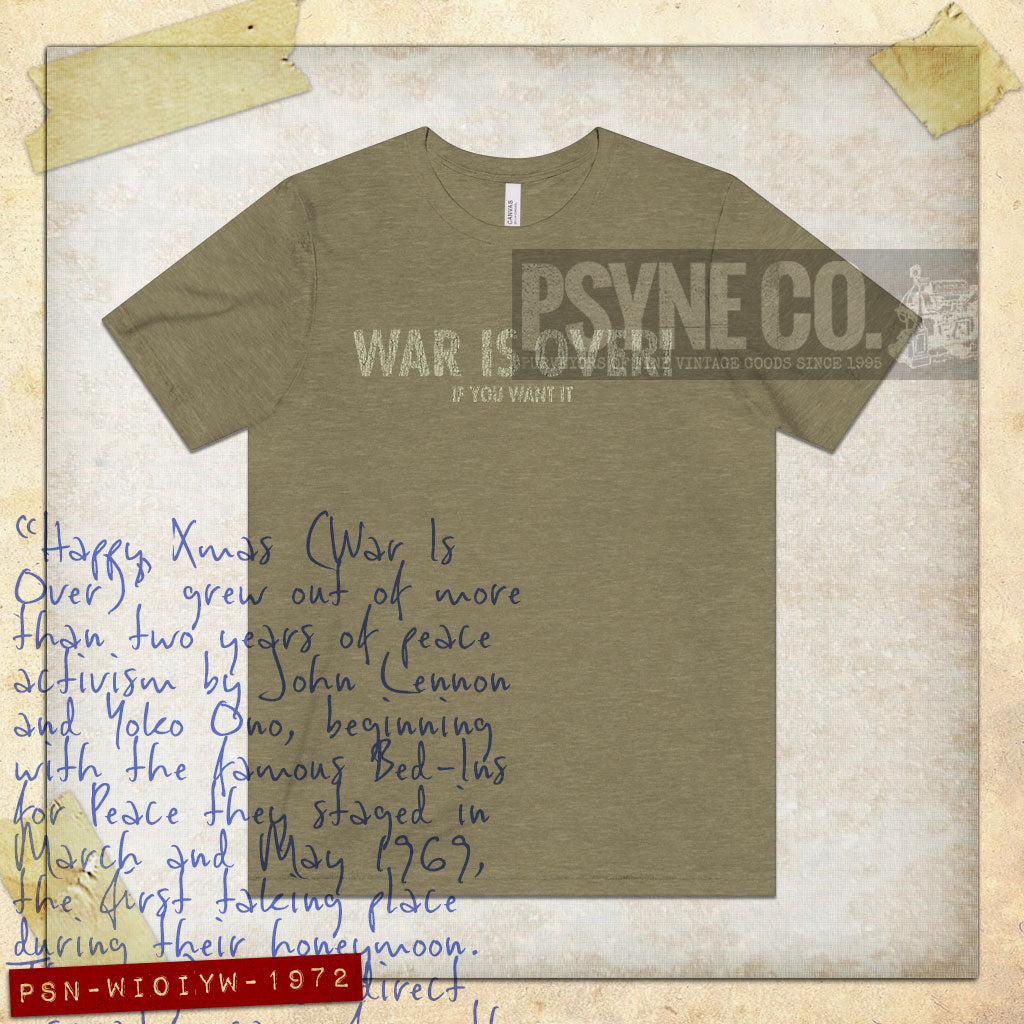 War Is Over 1972 Vintage Men's T-Shirt