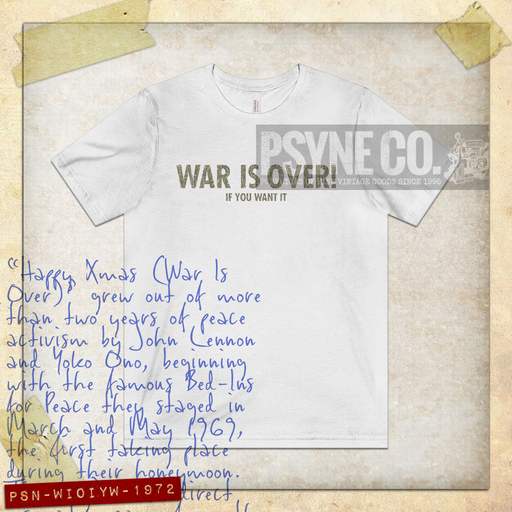 War Is Over 1972 Vintage Men's T-Shirt
