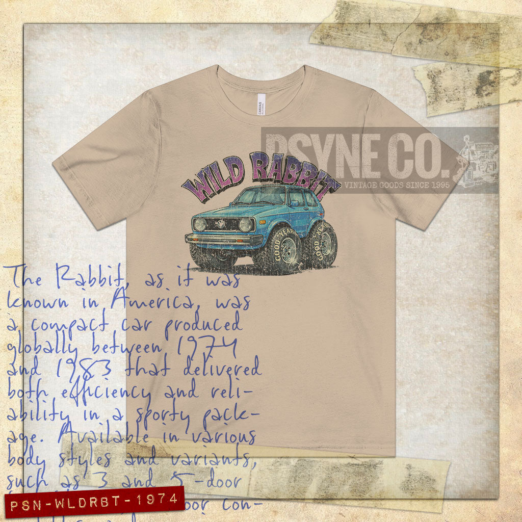 Wild Rabbit 1974 Vintage Men's T-Shirt