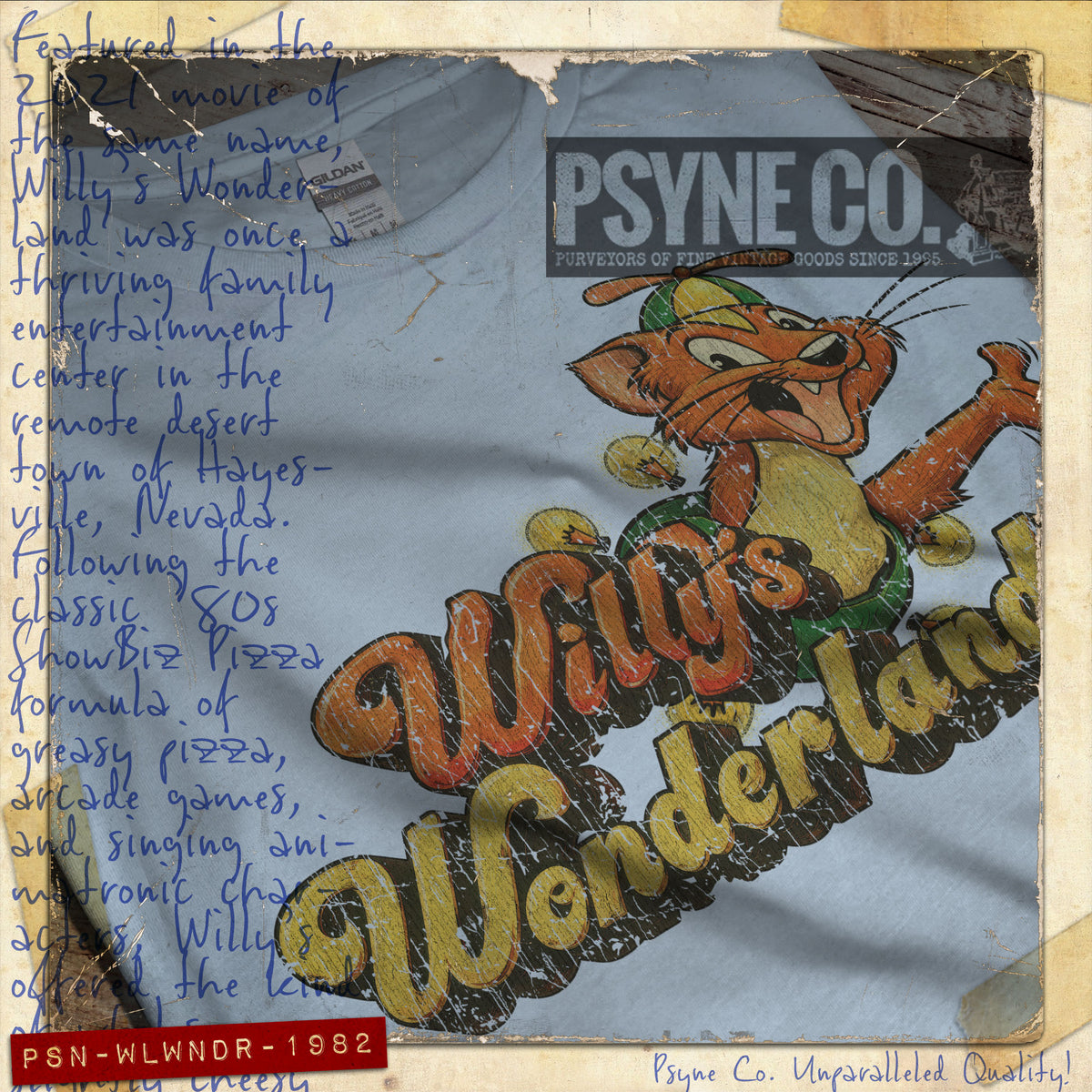 Willy's Wonderland 1982 Vintage Kid's T-Shirt