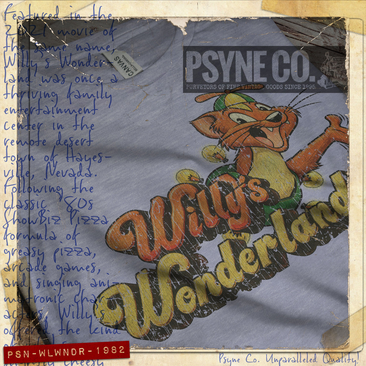 Willy's Wonderland 1982 Vintage Men's T-Shirt