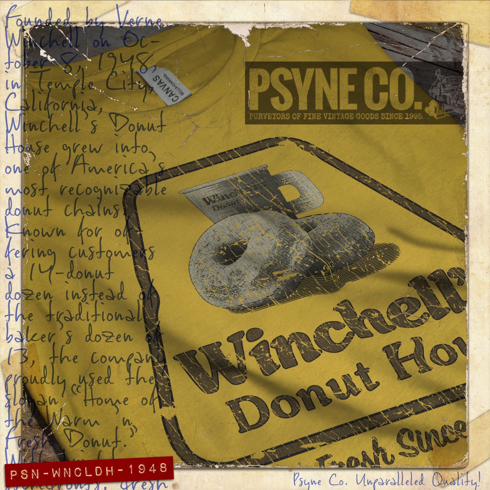 Winchell's Donut House 1948 Vintage Men's T-Shirt