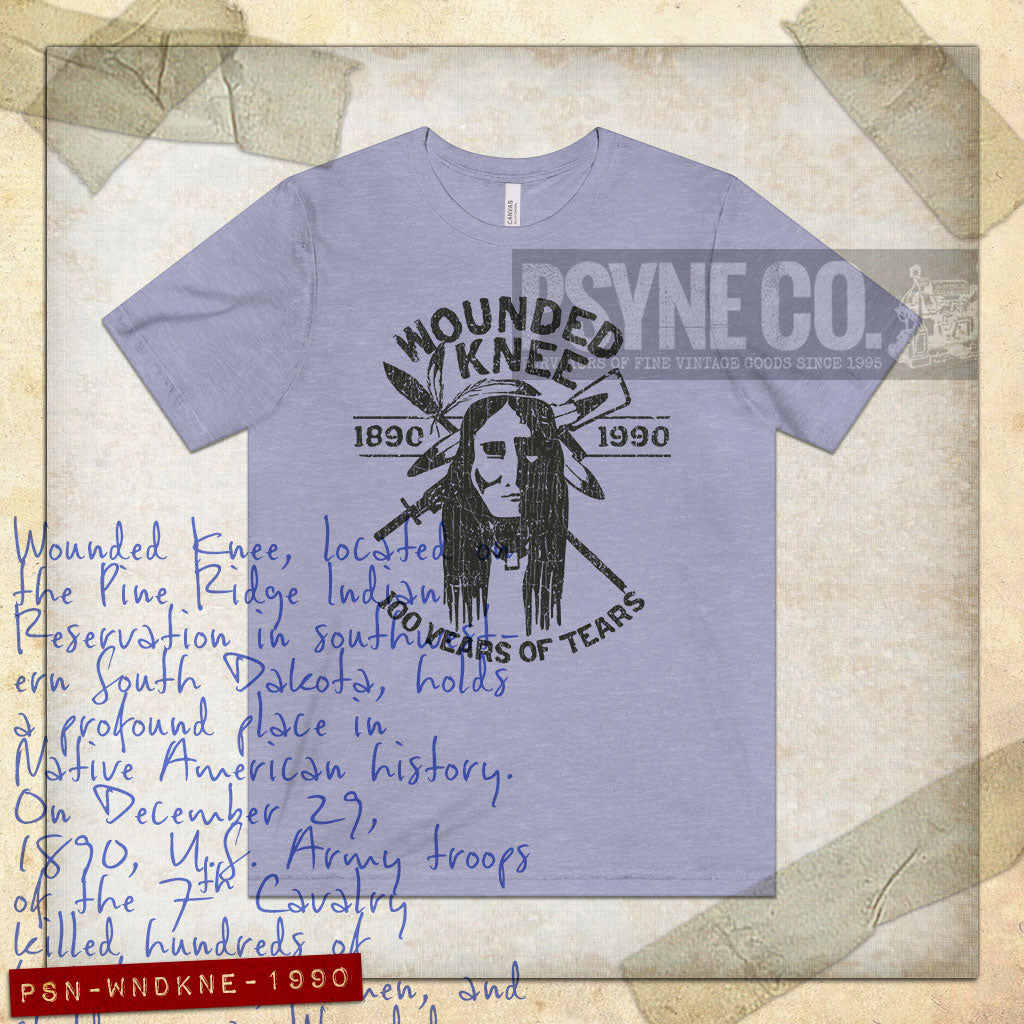 Wounded Knee 1890 - 1990 Vintage Men's T-Shirt