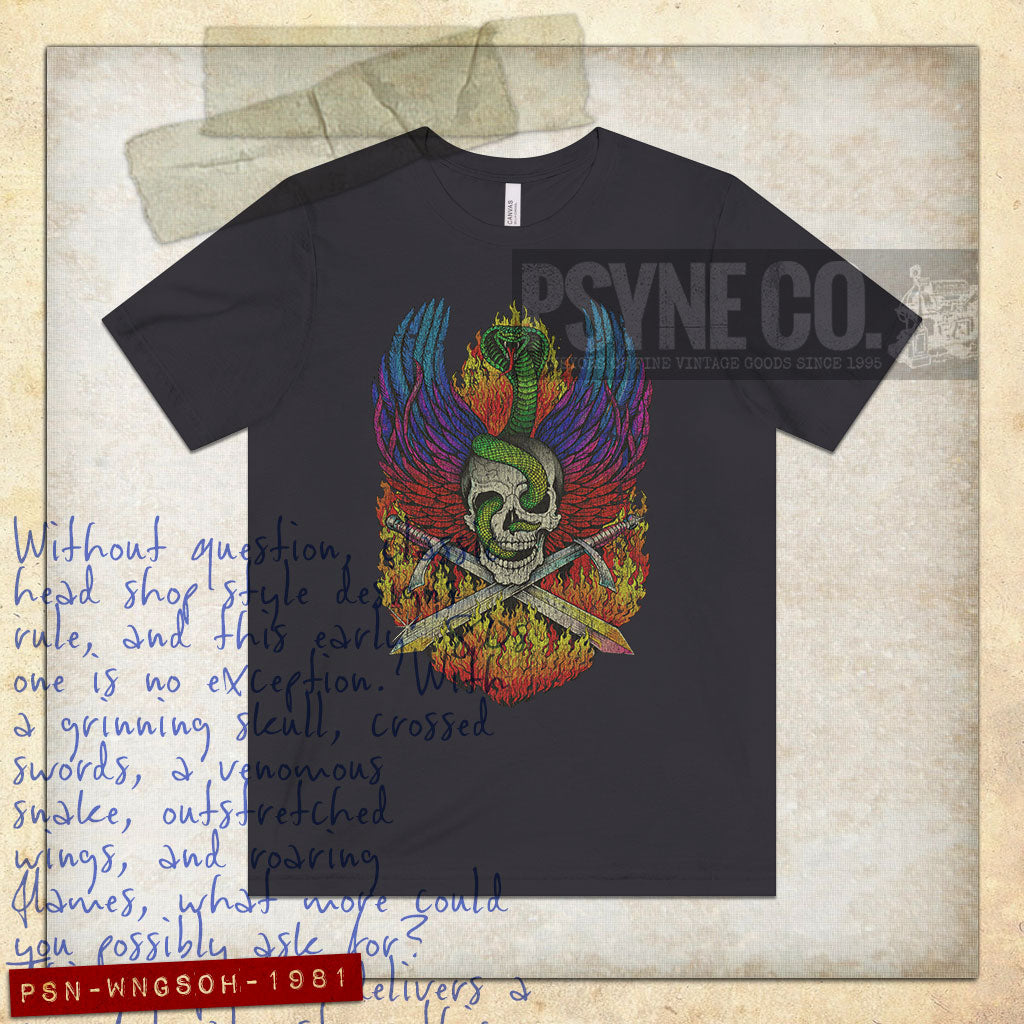 Wings of Hell 1981 Vintage Men's T-Shirt