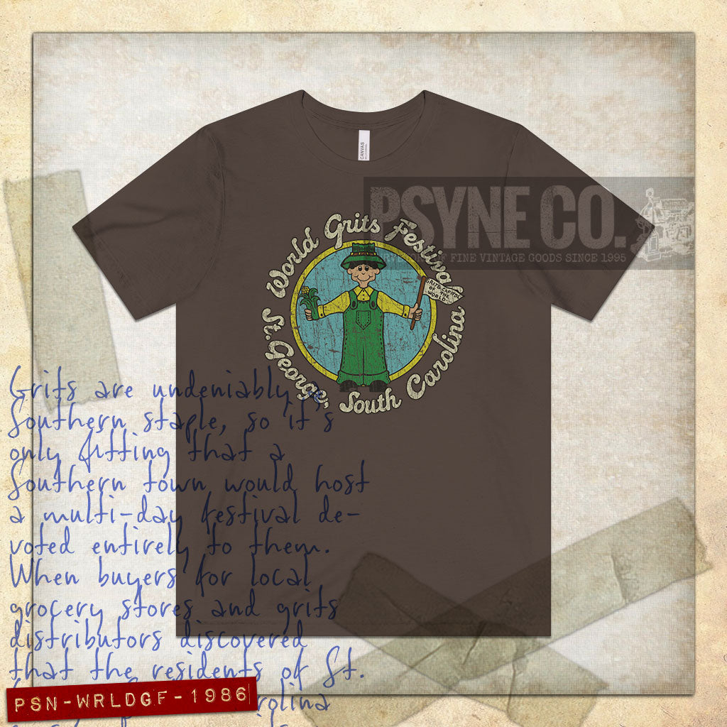 World Grits Festival 1986 Vintage Men's T-Shirt