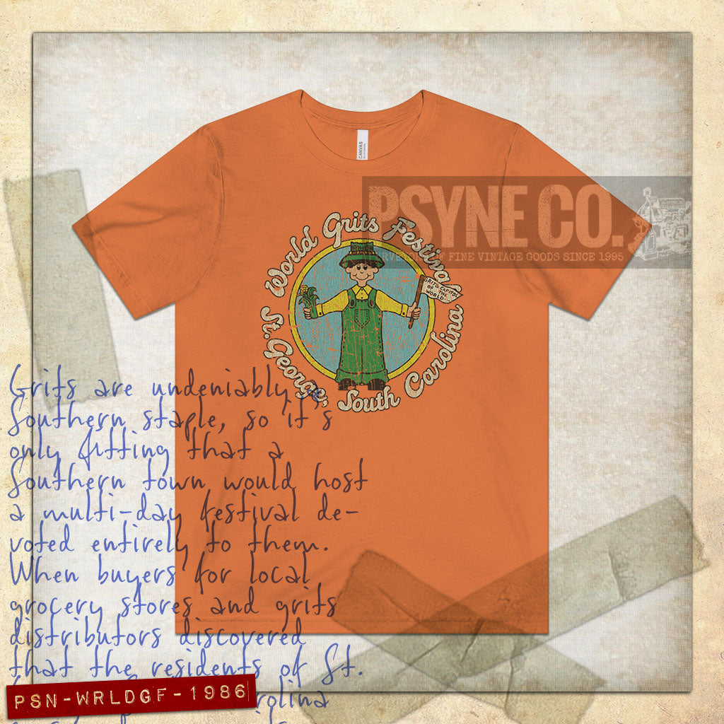 World Grits Festival 1986 Vintage Men's T-Shirt