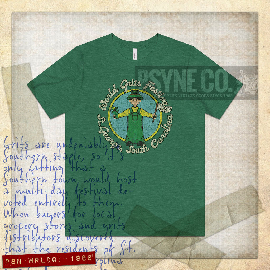 World Grits Festival 1986 Vintage Men's T-Shirt