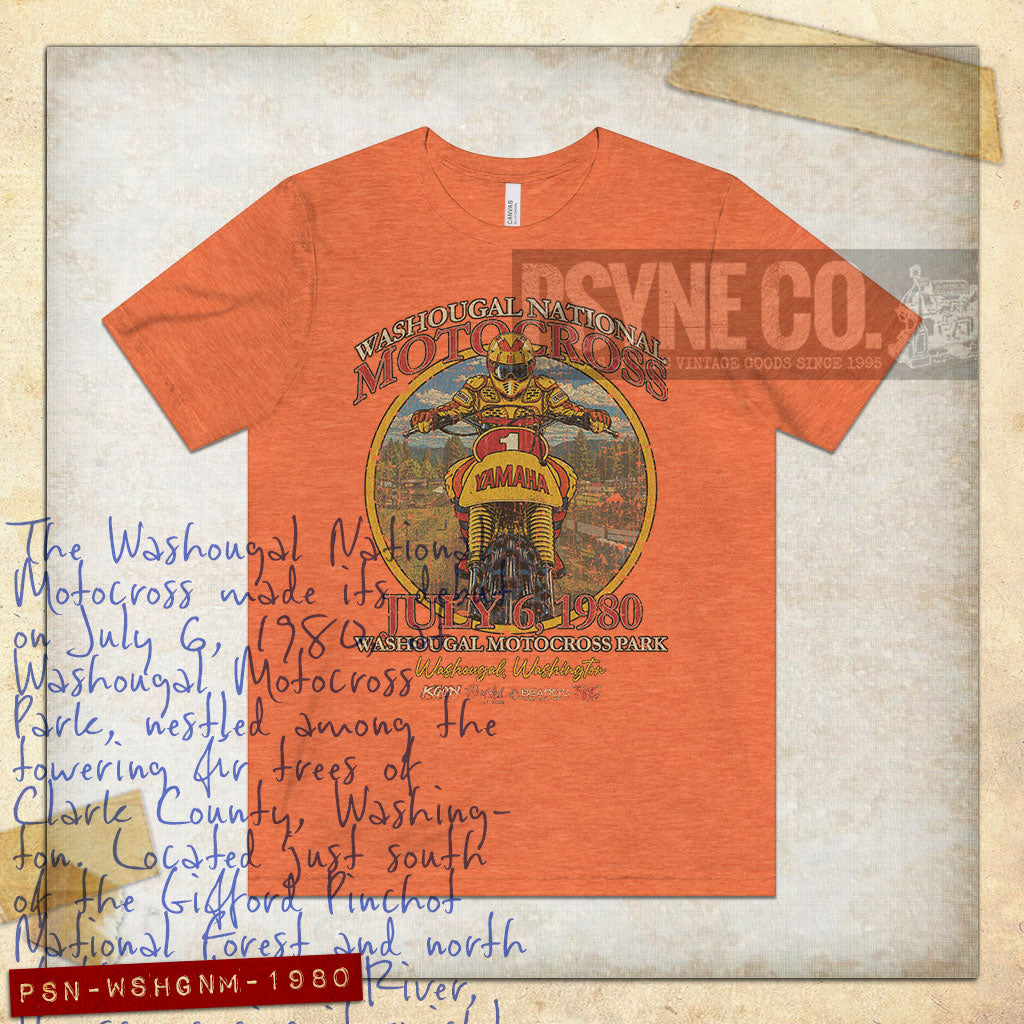 Washougal National Motocross 1980 Vintage Men’s T-Shirt