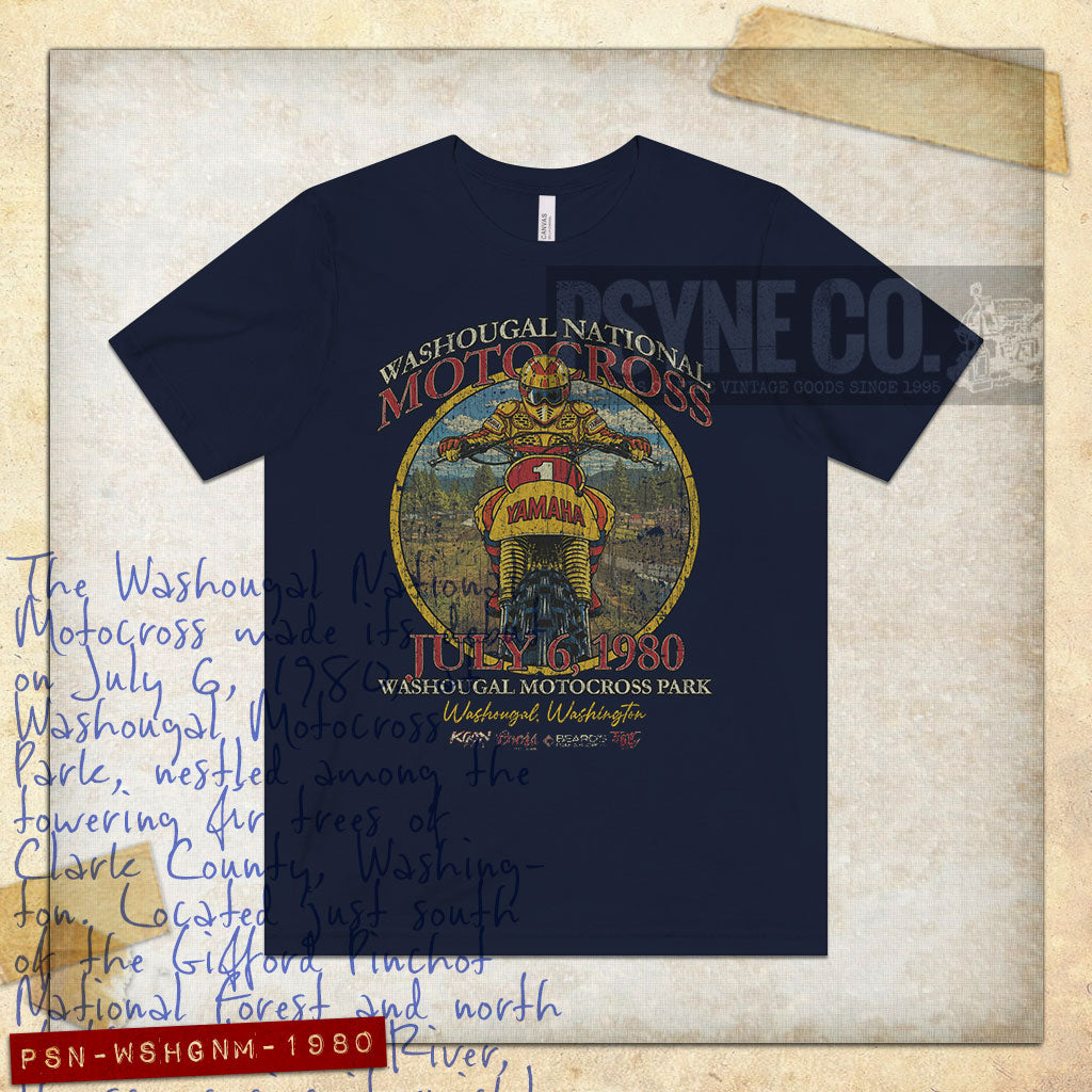Washougal National Motocross 1980 Vintage Men’s T-Shirt