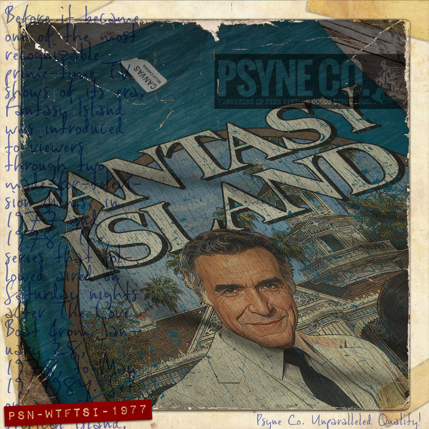 Welcome to Fantasy Island 1977 Vintage Men's T-Shirt