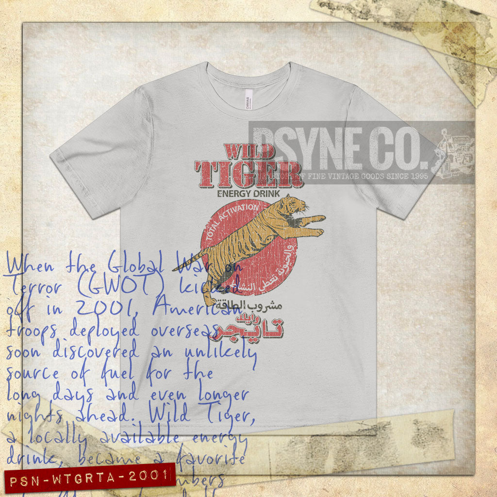 Wild Tiger Total Activation 2001 Vintage Men's T-Shirt
