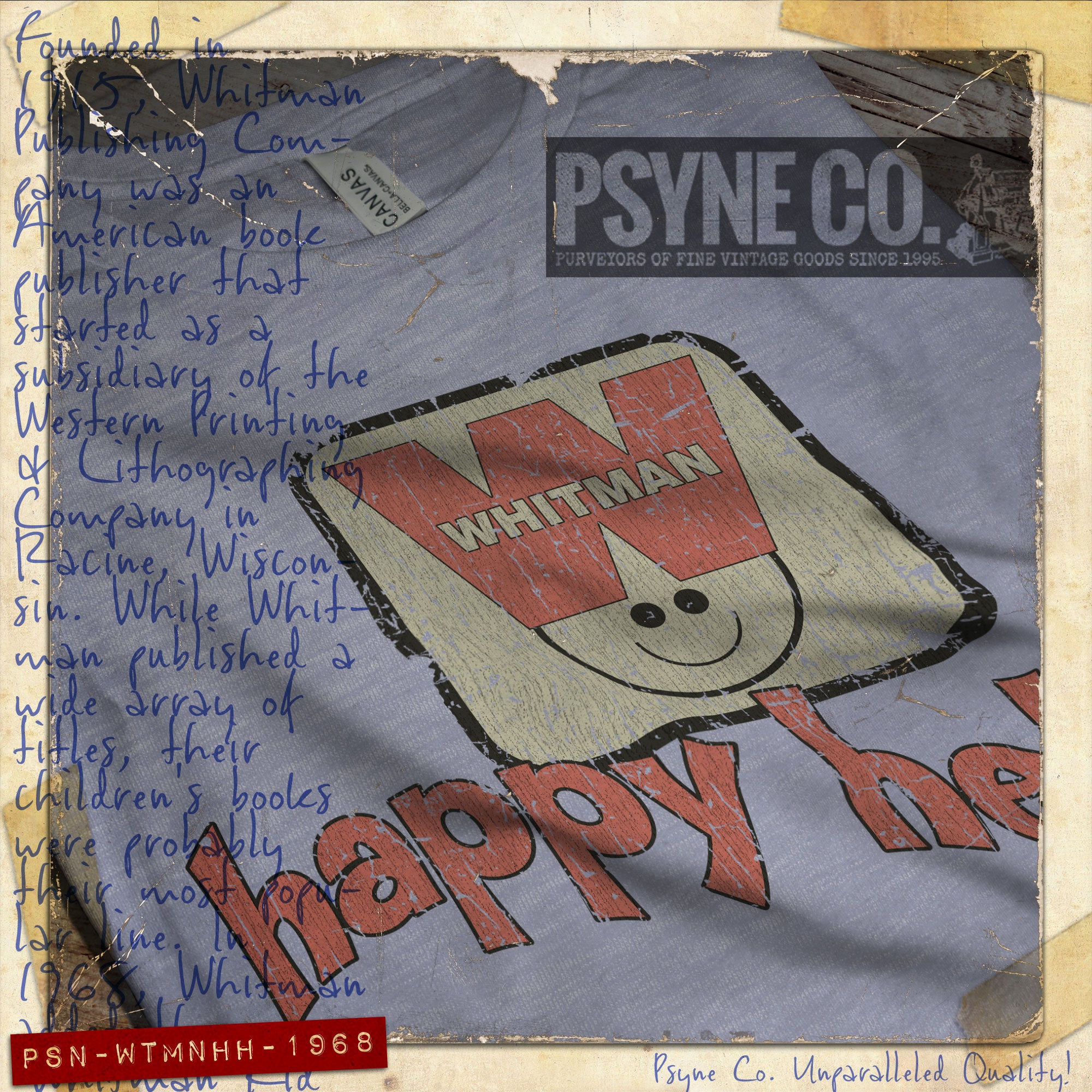 Whitman Happy Helper 1968 Vintage Men's T-Shirt